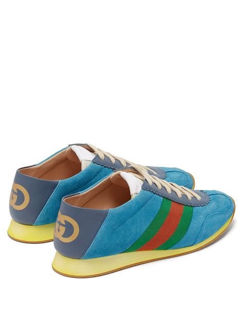 gucci blue suede